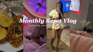 Monthly Reset Vlog   | Clean with me + Cooking + Shopping + Birthday dinner