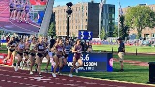 Women’s 1500m Semi-final Heat 2, 2024 U.S. Olympic Trials