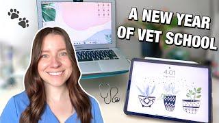 HOW I PREPARE FOR A NEW YEAR OF VET SCHOOL: come get organized with me + Macbook and iPad makeover