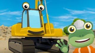 Excavator Song | Construction Vehicles For Kids | Kids Songs | Gecko's Garage