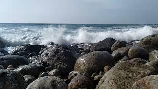 Ocean view. Portugal meditation, Foz do Arelho.