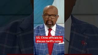 US, China officials to discuss tariffs today #trump #politics