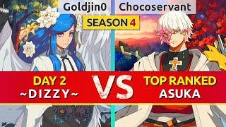 GGST ▰ Goldjin0 (Day 2 Dizzy) vs Chocoservant (TOP Ranked Asuka). Guilty Gear Strive Gameplay