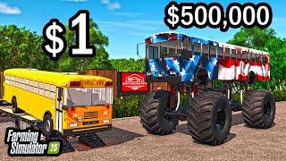 BUILDING $500,000 FREEDOM BUS! (70in LIFT) | FS25