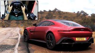 Aston Martin Vantage (Stock) Realistic Driving | Forza Horizon 5 | Logitech G923 Wheel Gameplay