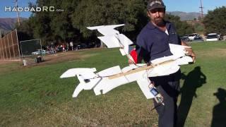 Frankenstein RC plane made out of left over foam pieces