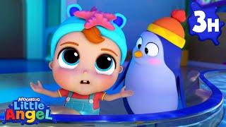 Fun Day At The Aquarium | |  Little Angel Color Songs & Nursery Rhymes | Learn Colors & Shapes