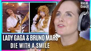 Why Their Voices Sound The Same | LadyGaga & Bruno Mars Die With A Smile Live | Vocal Coach Analysis