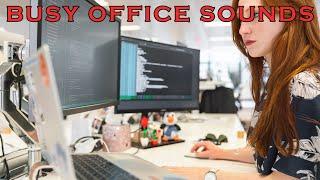 Busy office environment sounds for remote work and study (2hrs)