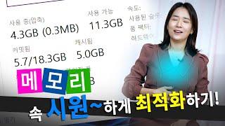 메모리가 부족해 PC가 버벅인다고요? 속 시원~하게 최적화하세요! [도와줘 다나와]