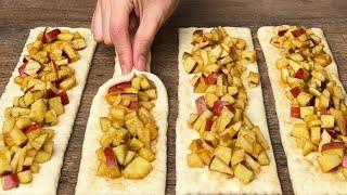 Everyone is looking for this recipe! Just puff pastry and an apple!