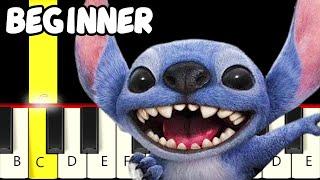 He Mele No Lilo - Lilo & Stitch - Fast and Slow (Easy) Piano Tutorial - Beginner