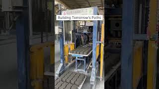 Watch This Machine Craft Cement Paver Blocks in Seconds #ConcreteBlocks #Manufacturing #Shorts