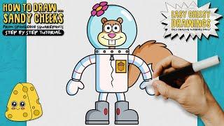 How to Draw SANDY CHEEKS ️ (Spongebob Squarepants) | Easy Step-By-Step Drawing Tutorial