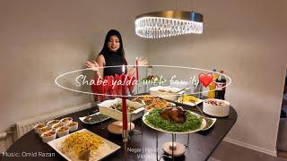 Shabe Yalda with family️ | Negar & Navid Vlogs | Vlog 49 | نگار و نوید| شب یلدا با فامیل