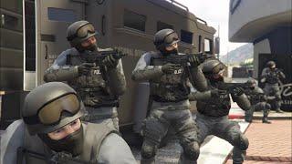 GTA 5 Online: Diamond Casino Heist NOOSE/SWAT Cutscene (Day)