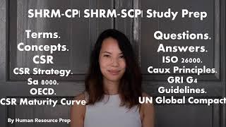 SHRM-CP || SHRM-SCP Certification Exam. Study Prep. PART ONE.