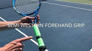 Learn the Semi Western Forehand Grip with the Tennis Grip Guide and Tennisbuilder