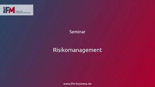 Risikomanagement | Seminar