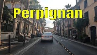 L'autoroute A9 Perpignan - 4K- Driving- French region