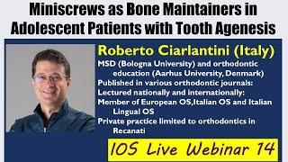 Miniscrews as bone maintainers in adolescent patients with tooth agenesis