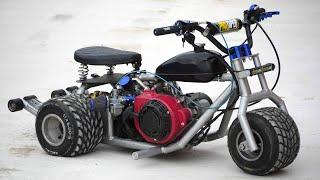 Homemade 200cc Mini TRIKE !? Full Process +TEST