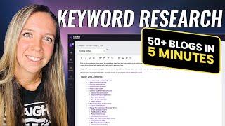 Full Tutorial: How to Do Keyword Research for Blog Posts (& Use AI to Create Rank-Ready Blogs Fast!)