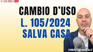 CAMBI D'USO - Legge SALVA CASA quali sono semplificati