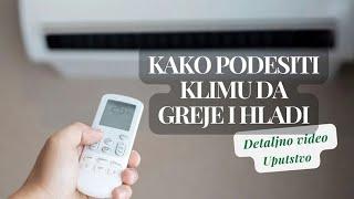 Kako podesiti klimu da greje i hladi