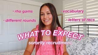 EXPLAINING SORORITY RECRUITMENT/RUSH