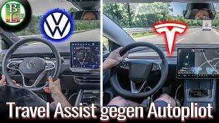 VW Travel Assist gegen Tesla Autopilot