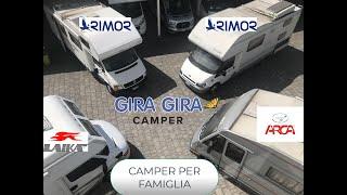 Camper usato prima esperienza low cost per famiglia 7 posti 4 modelli garantiti  laika arca rimor