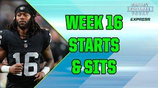 Week 16 Starts & Sits Part 1! Must-Avoid Players, Best Starts for AFC home games! (FFT Express)