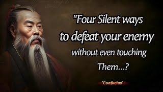 Four Proven Ways To Defeat Your Enemy Without Touching Them || Confucius Quotes With Life Lesson's