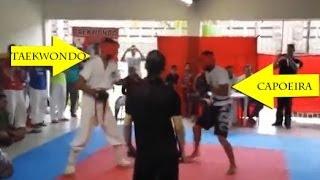 Taekwondo VS Capoeira - Real Fight 2014