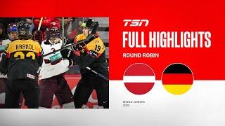 2025 World Junior Championship Highlights: Latvia vs. Germany