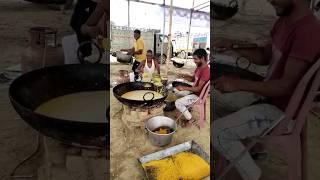 Bundi laddu ki taiyari #villagecooking #shortvideo #kst #eventscookingchannel