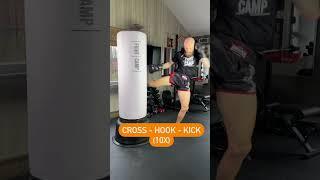 Beginner Kickboxing Heavy Bag Workout  #shorts