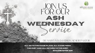 Virtual Ash Wednesday Service 2025