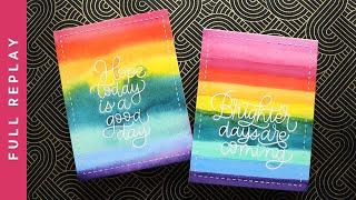 LIVE REPLAY - Watercolor Resist 2 Ways!