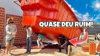 Ep4. A PISCINA CHEGOU! MISSÃO QUASE IMPOSSÍVEL, FOI DIFÍCIL PRA COLOCAR NO LUGAR