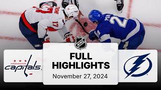 NHL Highlights | Capitals vs. Lightning | November 27, 2024