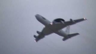 An E-3 leaves Nellis AFB after Red Flag 09-1