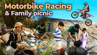 Motorbike Racing & Family picnic at a Park in Afghanistan S2 EP 57 | پیک نیک خانوادگی