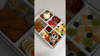 Make bento with me.  #asmr #food #satisfying #bento #lunchbox #cooking #aesthetic #buldak #shorts