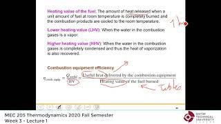 Thermodynamics by Yunus Cengel - Lecture 07: "Chap 2: Energy conversion efficiencies" (2020 Fall)