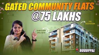 Gated community 3 & 2 BHK Flats for Sale in Boduppal, Hyderabad || Navya Trinity by Quorizon Group