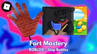 EASIEST WAY to get the FORT GLOVE MASTERY in Slap Battles (TUTORIAL)