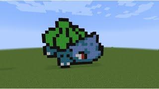 Minecraft Pixel Art : Bulbasaur Pokemon Tutorial