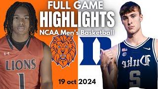 Duke vs Lincoln Highlights FULL GAME (Exhibition) | Oct 19 | 2024 NCAA Basketball